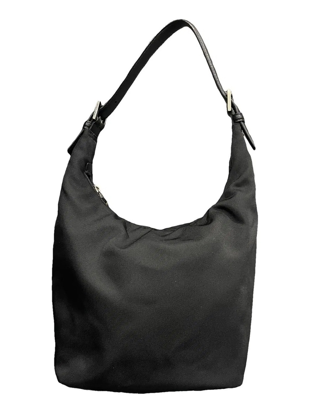 Vintage Coach Black Nylon Hobo Shoulder Bag 7423